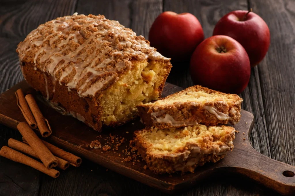 Receita de Bolo de maçã com canela